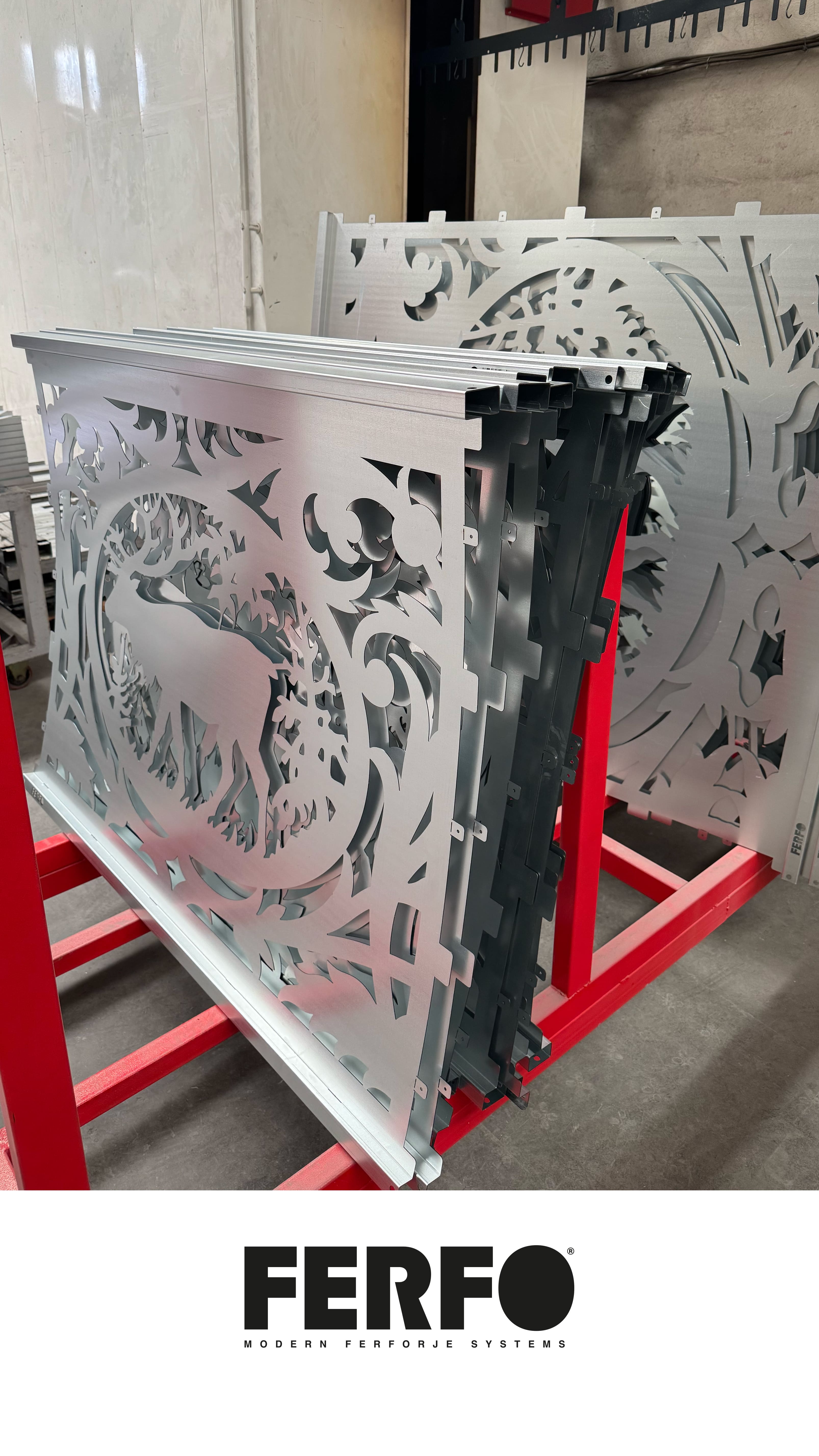 Ferfo - Ferfo Duvar Ustu Korkuluk Sistemleri Lazer Korkuluk Modelli Menfez Fransiz Balkon Korkuluk